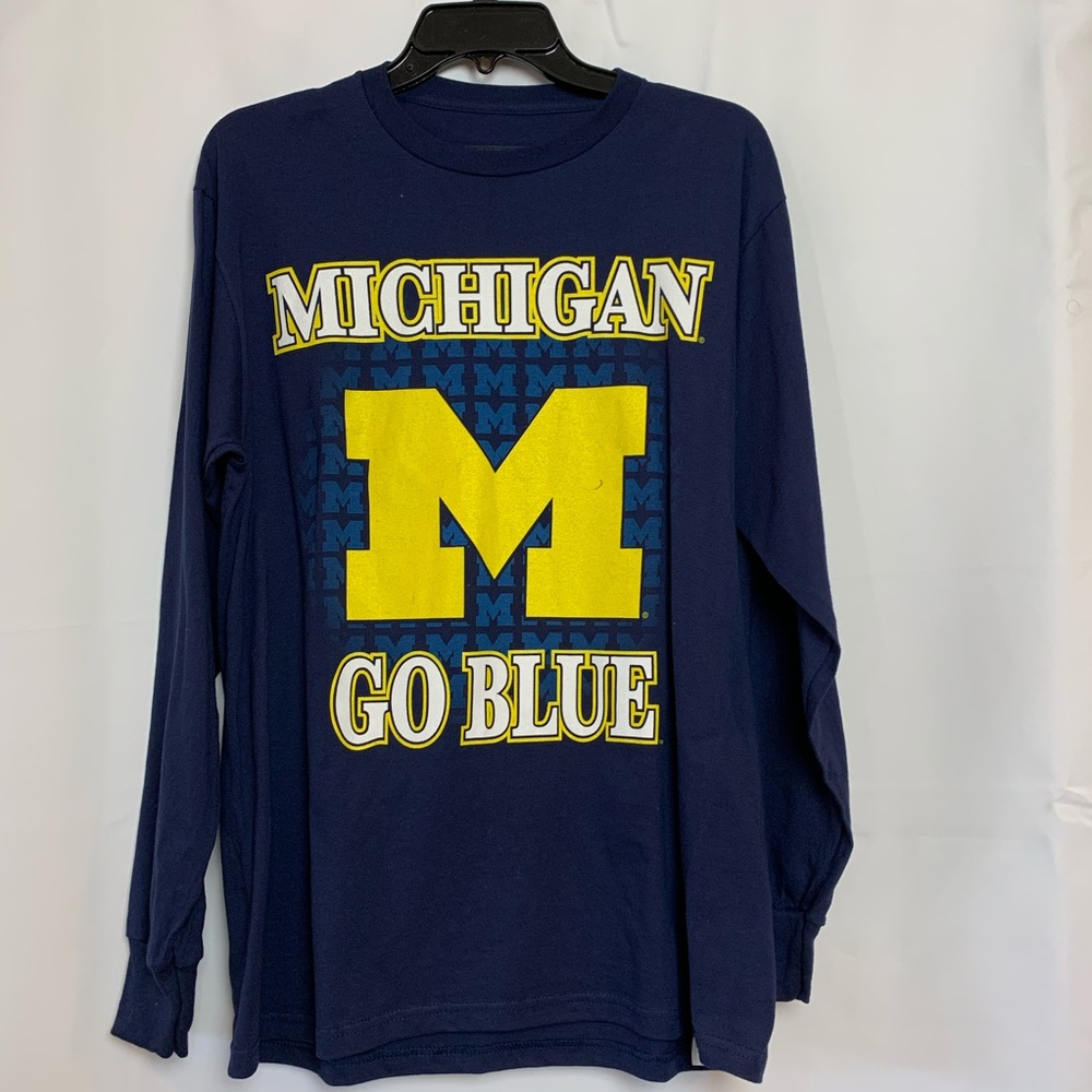 Michigan “Go Blue” Long Sleeve T Unisex Size M